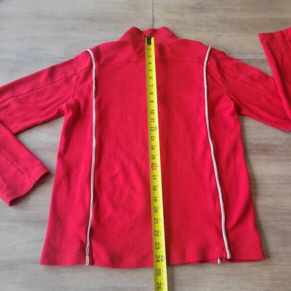 Armani Exchange A|X Women’s Red Quarter Zip Sweater Small Pullover - Picture 6 of 8